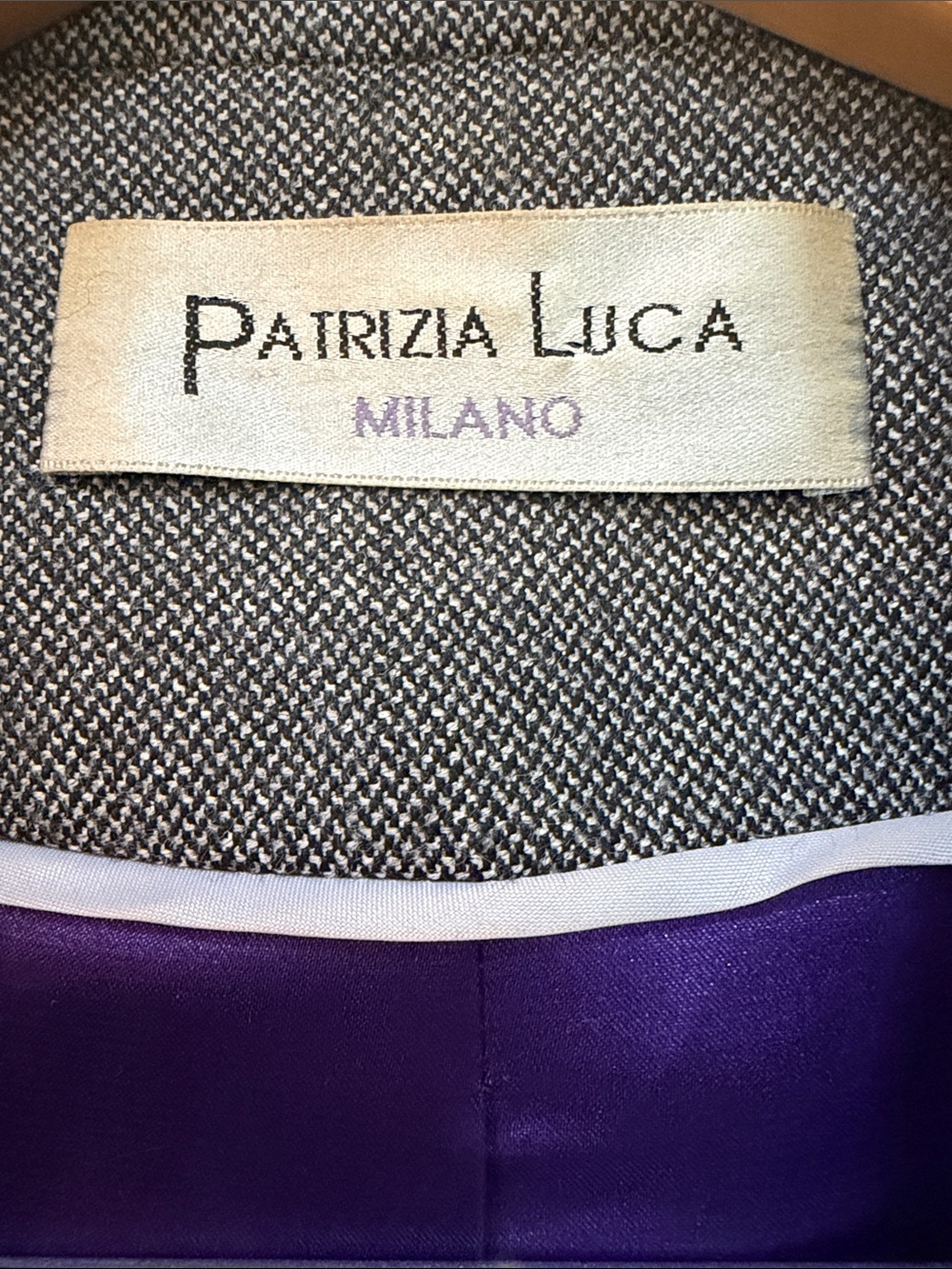 Patrizia Luca Milan Charcoal Gray Tailored Women's Designer Suit Fully Lined - Picture 2 of 4